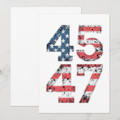 Invitation Fière Maga 47e inauguration gagnée de Trump (Devant / Derrière)