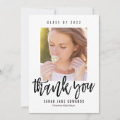 Invitation Fièrement Brossé Graduation Merci Note (Devant)