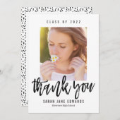 Invitation Fièrement Brossé Graduation Merci Note (Devant / Derrière)