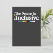 Invitation Fierté LGBT L'Avenir Est Inclusif Gay Lesbian (Debout devant)