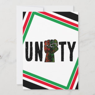 Invitation fierté noire drapeau rouge vert poing panafricain