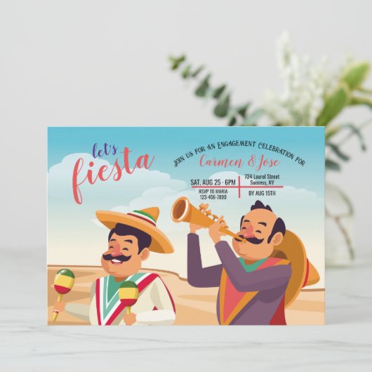 Invitation Fiesta (Debout devant)