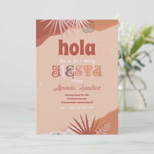 Invitation Fiesta (Debout devant)