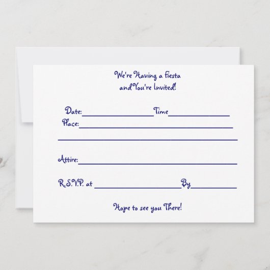 Invitation Fiesta... (Dos)