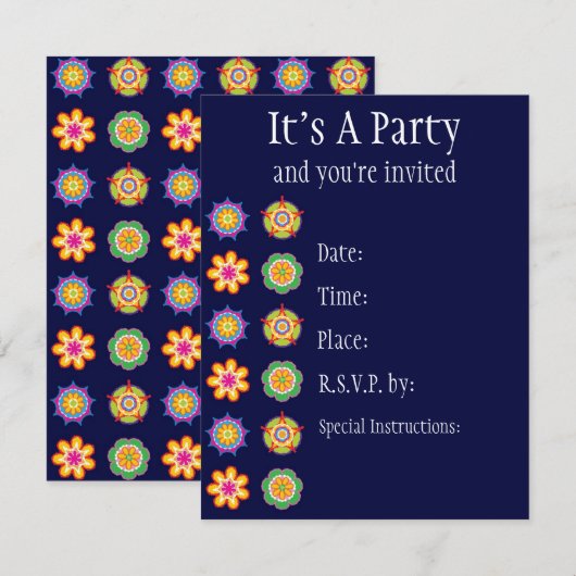 Invitation Fiesta (Devant / Derrière)
