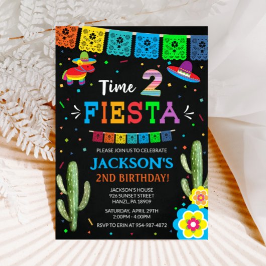 Invitation Fiesta 2 Anniversaire