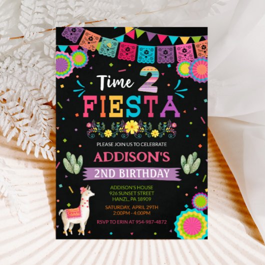 Invitation Fiesta 2 Anniversaire