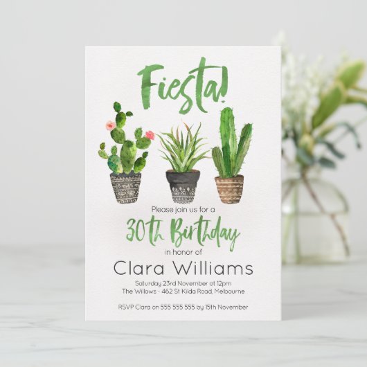 Invitation Fiesta 30e anniversaire (Debout devant)