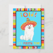 Invitation Fiesta American Eskimo Chien (Devant)