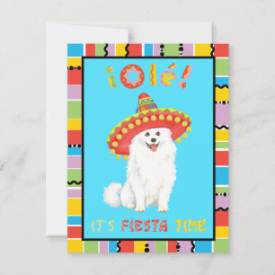 Invitation Fiesta American Eskimo Chien