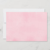 Invitation Fiesta anniversaire fille aquarelle florale photo (Dos)