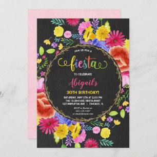Invitation Fiesta anniversaire pour adulte