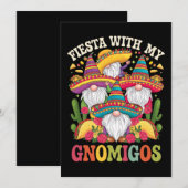 Invitation Fiesta Avec Mes Gnomigos Gnome Cinco De Mayo (Devant / Derrière)