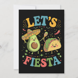Invitation Fiesta Avocado Et Tacos Cinco De Mayo