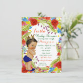 Invitation Fiesta Baby Boy Douche (Debout devant)