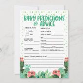 Invitation Fiesta Baby Predictions Conseil Baby shower Jeu (Devant)