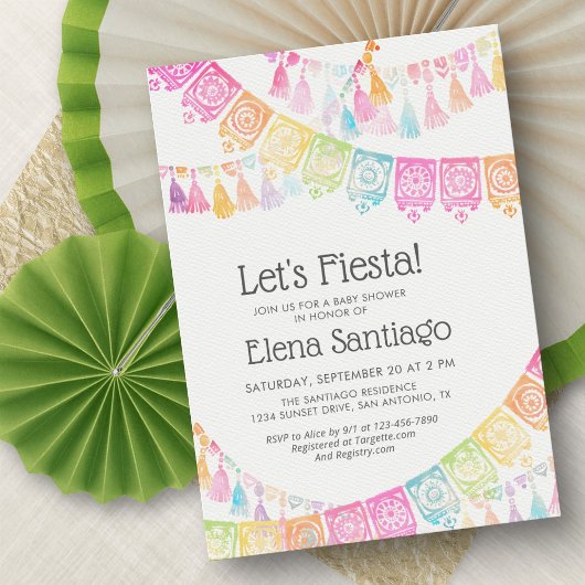 Invitation Fiesta Baby Shower