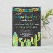 Invitation Fiesta baby shower garçon petit muchacho (Debout devant)