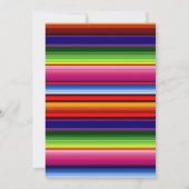 Invitation Fiesta Baby shower mexicain de révélation de genre (Dos)