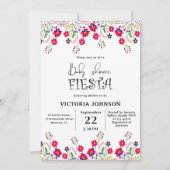 Invitation Fiesta Baby shower Party (Devant)
