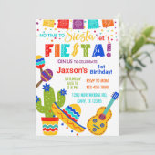 Invitation Fiesta boy birthday invitation, 1st birthday. (Debout devant)