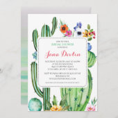 Invitation Fiesta Bridal Shower 5"x7" Sud-ouest (Devant / Derrière)
