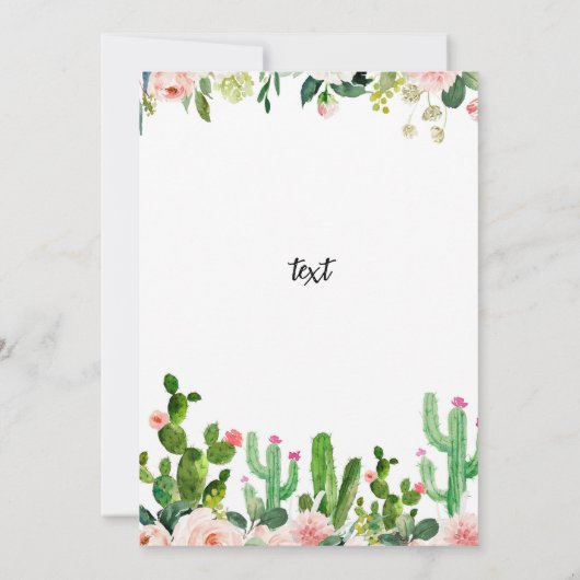 Invitation Fiesta Cactus (Dos)