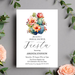 Invitation Fiesta Cactus Floral Bridal
