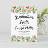 Invitation Fiesta Cactus, la Fiesta du Mexique (Debout devant)