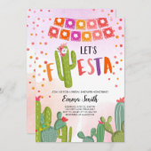 Invitation Fiesta Cactus Mexicaine Fiesta Couples Douche (Devant / Derrière)
