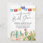 Invitation Fiesta Cactus Nacho Fête des mariées moyenne (Devant)