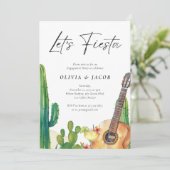 Invitation Fiesta Cactus Parti d'engagement mexicain (Debout devant)