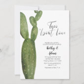 Invitation Fiesta Cactus Taco sur la DOUCHE COUPLES D'AMOUR (Devant)