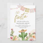 Invitation Fiesta Cactus Watercolor Fête des mariées Invit (Devant)