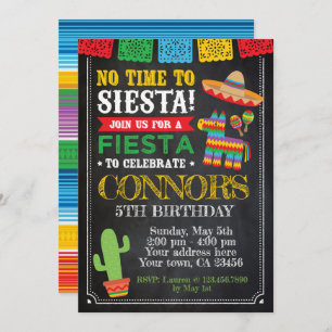 Invitation Fiesta, Cinco de mayo Anniversaire