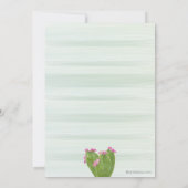 Invitation Fiesta Colorful Cactus Fête des mariées succulente (Dos)