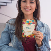 Invitation Fiesta de Colores Quinceanera, sur mesure