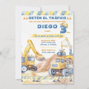 Invitation Fiesta de Construcción 3 Años