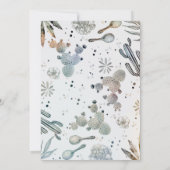 Invitation Fiesta de Fête de la mariée de lama du sud-ouest (Dos)