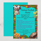 Invitation Fiesta de football Imaginaire (Devant / Derrière)
