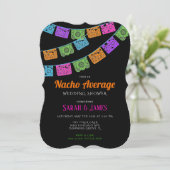Invitation Fiesta de Papel Picado de douche de couples (Debout devant)