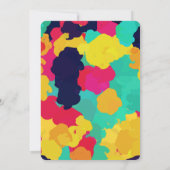 Invitation Fiesta de peinture colorée UNO 1er anniversaire de (Dos)