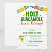 Invitation Fiesta de Retraite Holy Guacamole (Devant / Derrière)