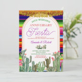 Invitation Fiesta du 50e anniversaire du Mariage de Cactus me (Debout devant)