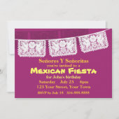 Invitation Fiesta du Mexique (Devant)
