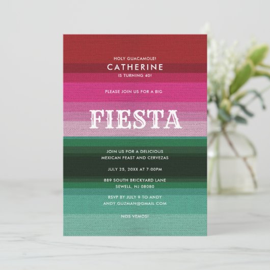 Invitation Fiesta du Mexique (Debout devant)