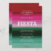 Invitation Fiesta du Mexique (Devant / Derrière)