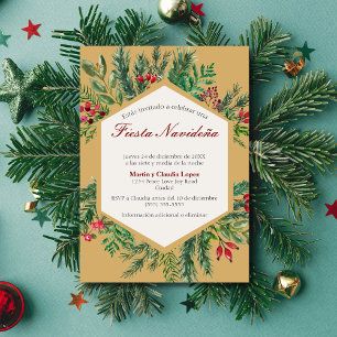 Invitation Fiesta espagnole Navideña Classic Chic mignon Noël