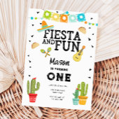Invitation Fiesta et Fun Cactus Taco Boy 1er Anniversaire