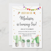 Invitation Fiesta et Fun Gold Fiesta Premier anniversaire (Devant)